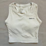 Women’s ribbed crop padded muscle tank