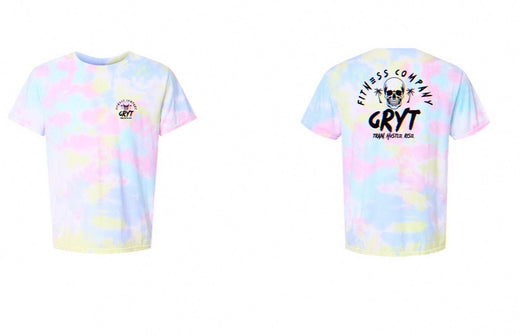 Women’s and men’s unisex pastel tie dye tee